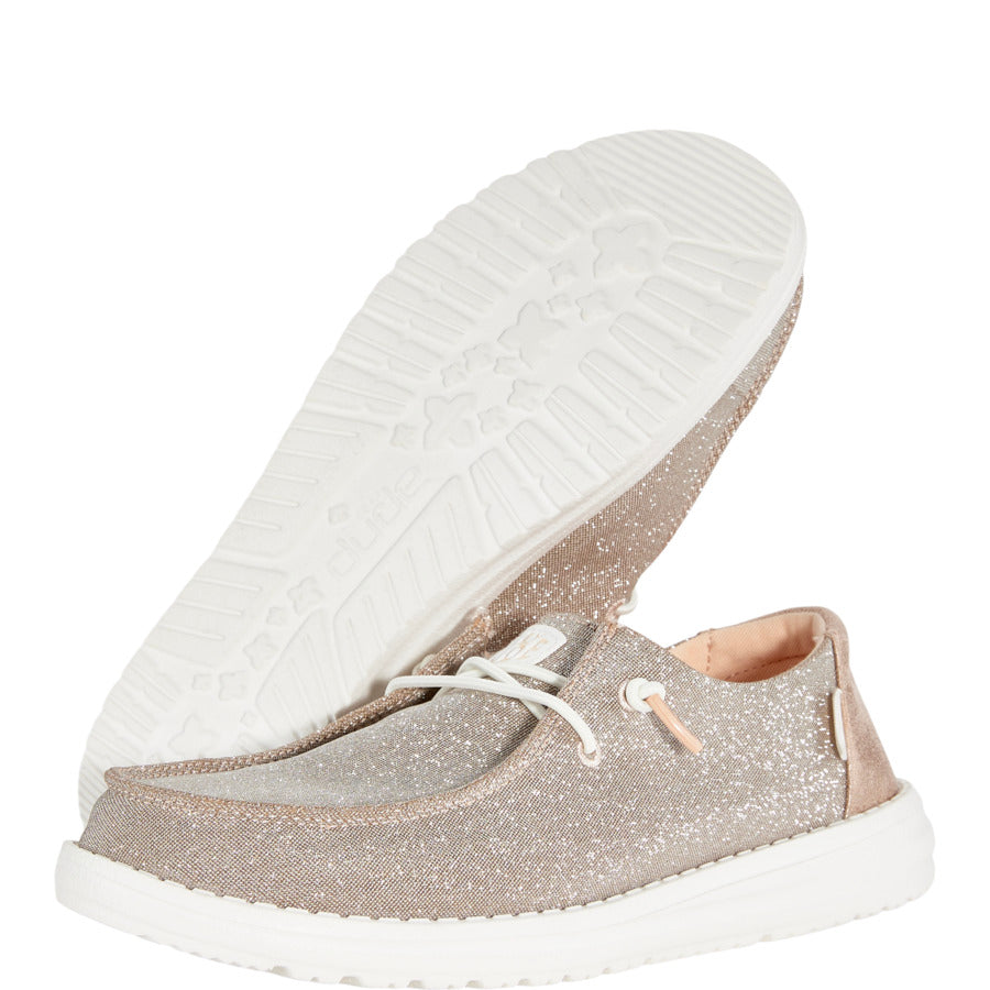 Wendy Metallic Sparkle Wide ÿ Rose Gold - Image 4