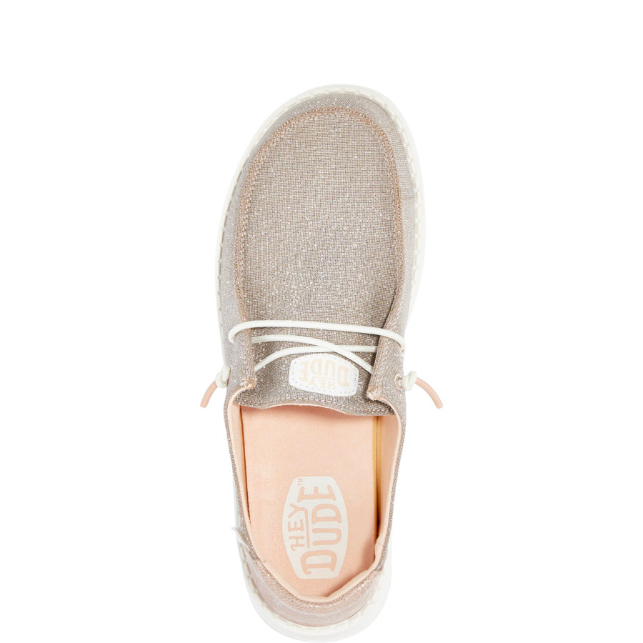 Wendy Metallic Sparkle Wide ÿ Rose Gold - Image 7