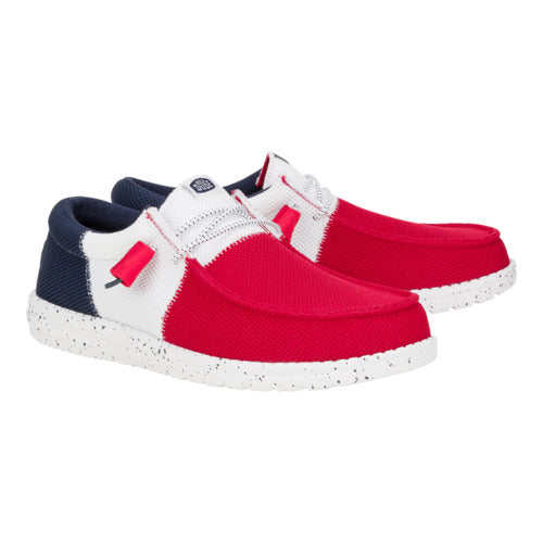 Wally Tri Varsity Mesh ÿ Red/Navy - Image 2