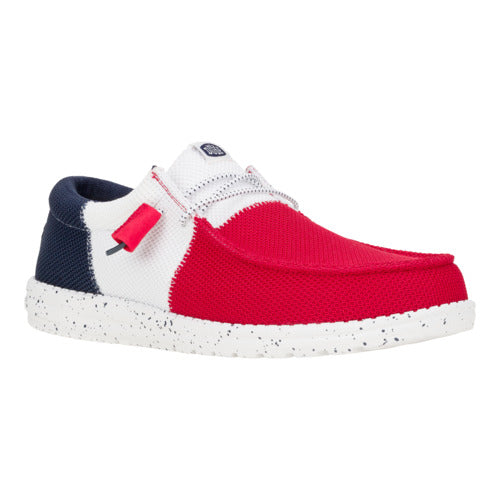 Wally Tri Varsity Mesh ÿ Red/Navy - Image 7