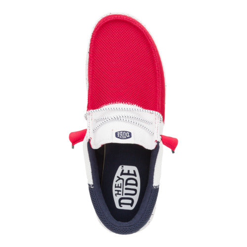 Wally Tri Varsity Mesh ÿ Red/Navy - Image 6