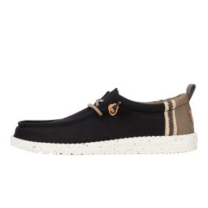 Wally Craft Linen ÿ Black/Walnut