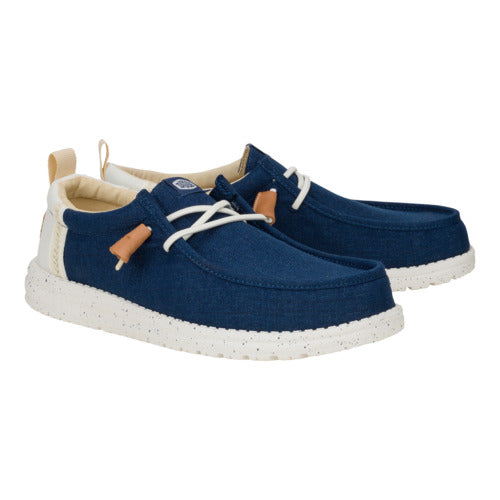 Wally Craft Linen - White/Sargasso Blue - Image 3