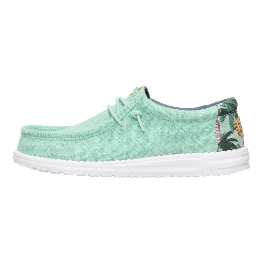 Wally Palm Jute ÿ Dawn Blue/Celadon Green