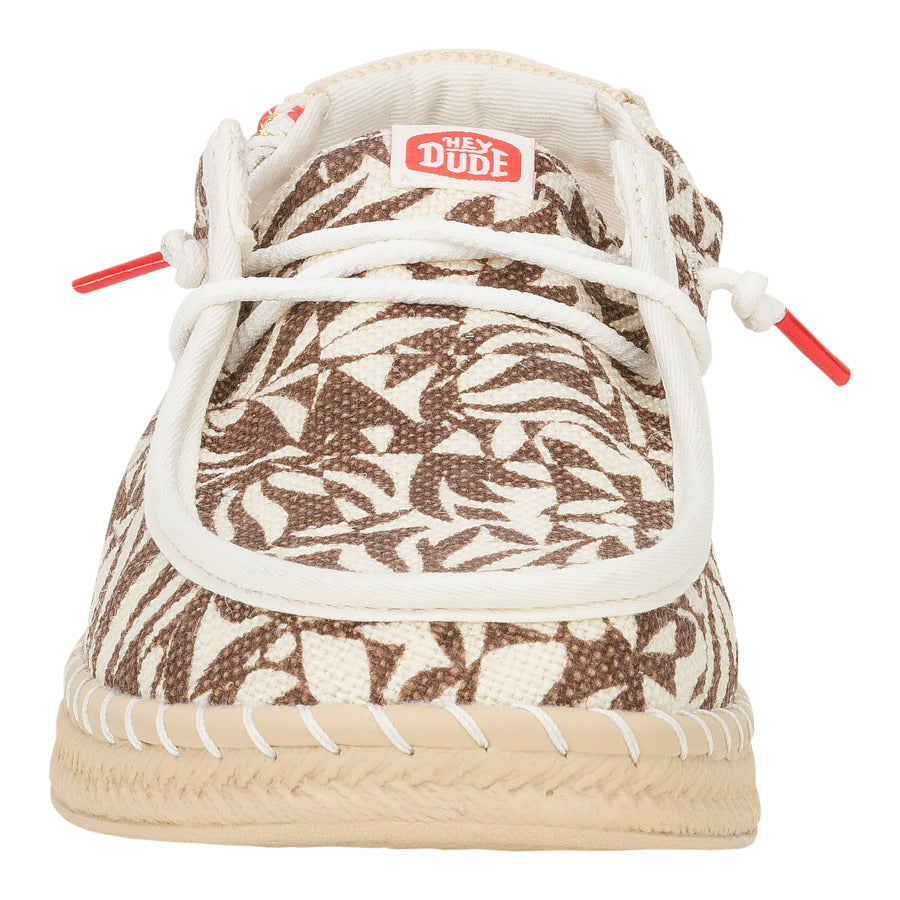 Wendy Espadrille Retro Palm ÿ Downtown Brown/Egret - Image 4