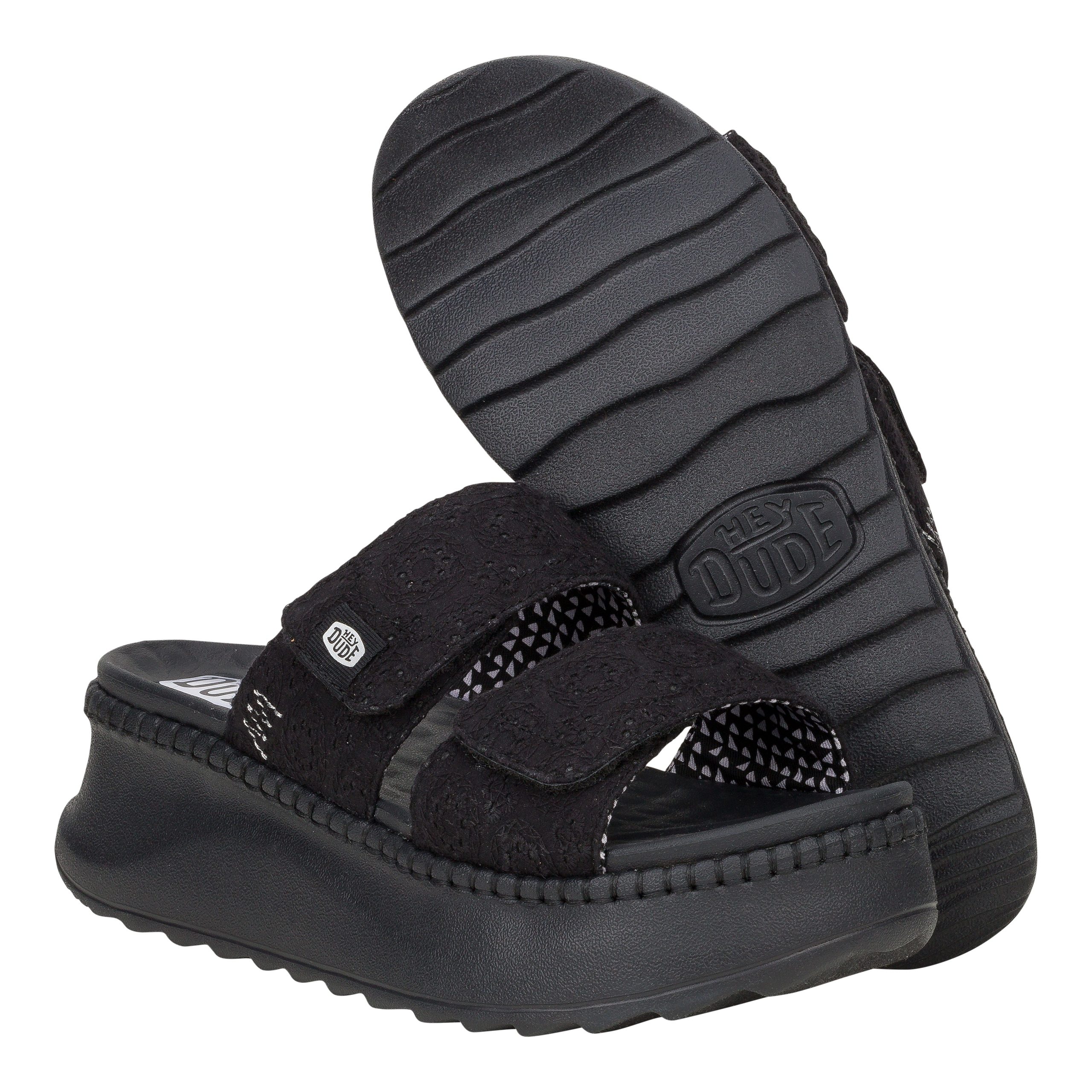 Delray Slide Eyelet ÿ Black - Image 3