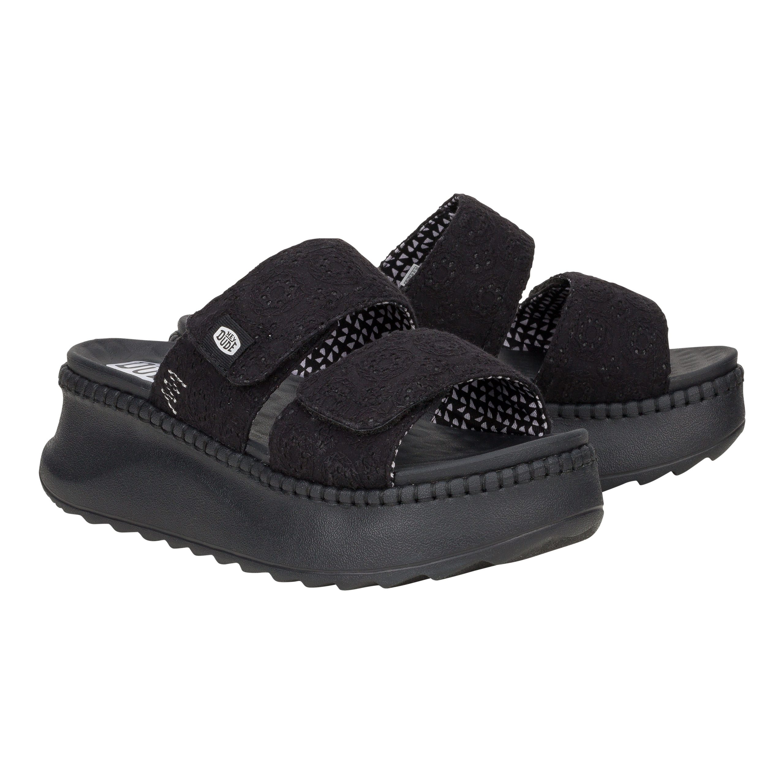 Delray Slide Eyelet ÿ Black - Image 2