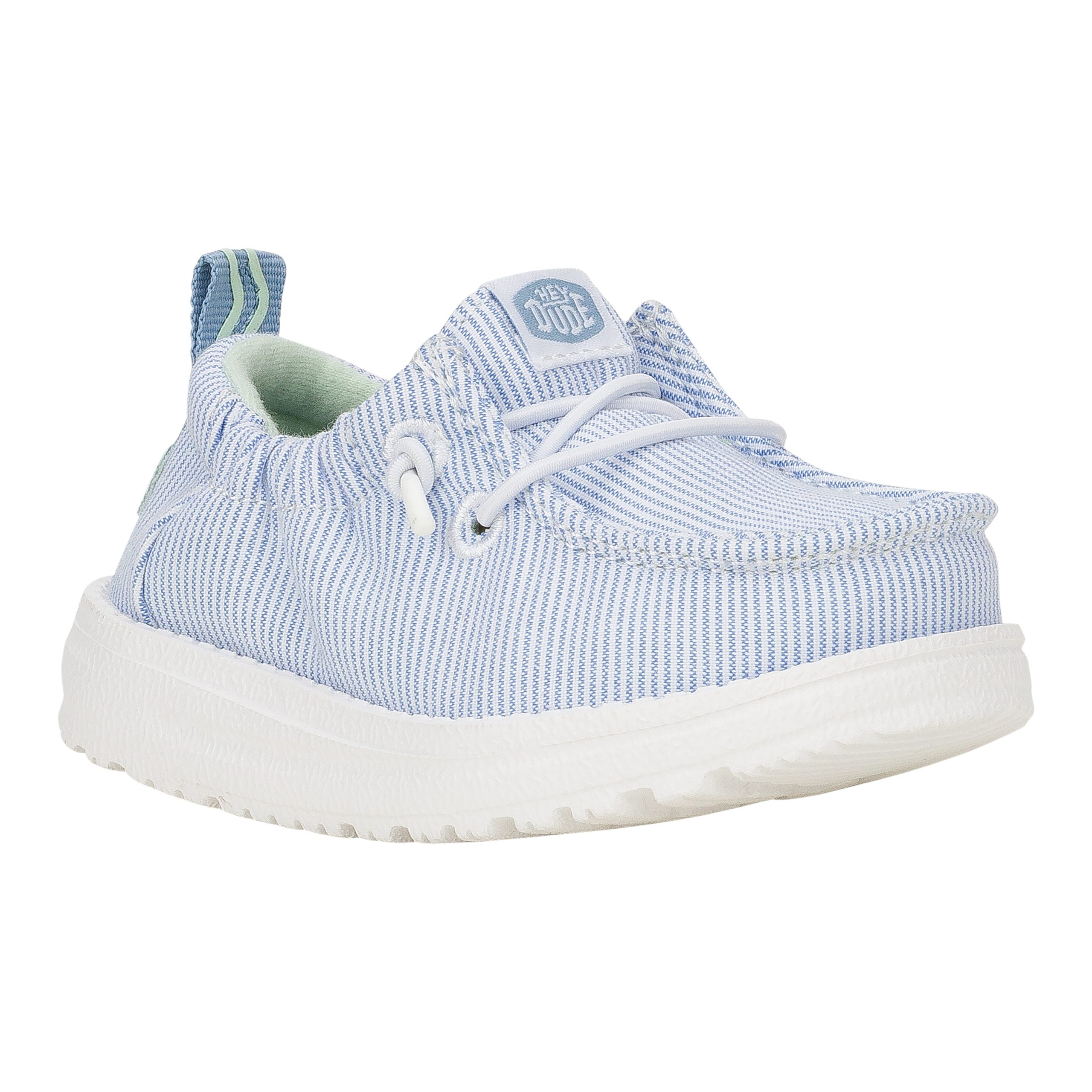 LilDude Slip On Prints ÿ White/Faded Denim - Image 7