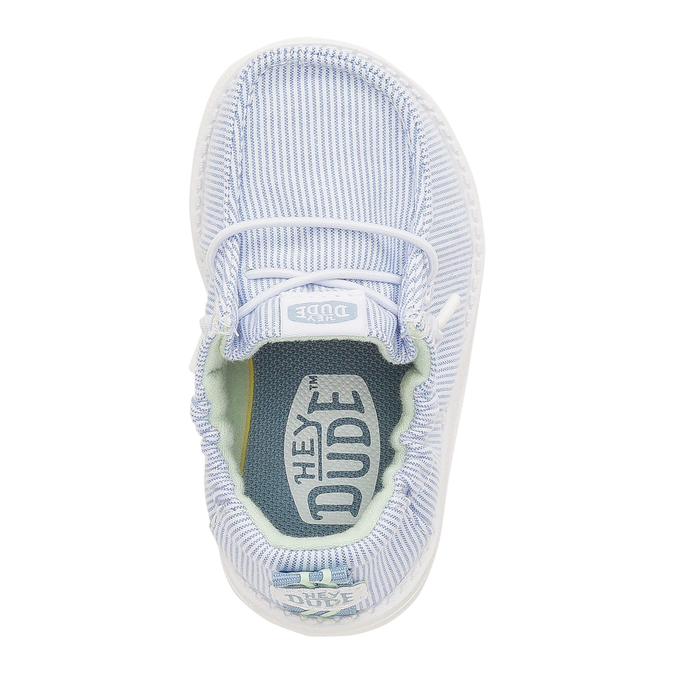LilDude Slip On Prints ÿ White/Faded Denim - Image 6