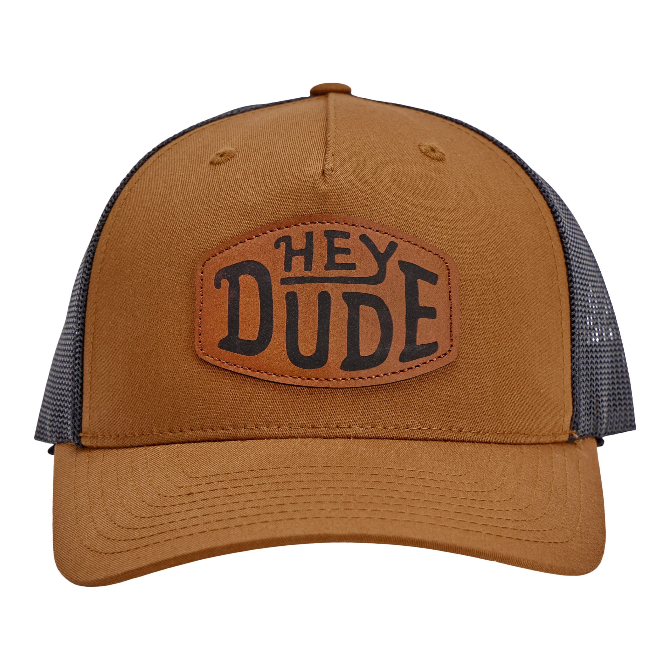 Leather Buckle Patch Trucker ÿ Coyote Brown