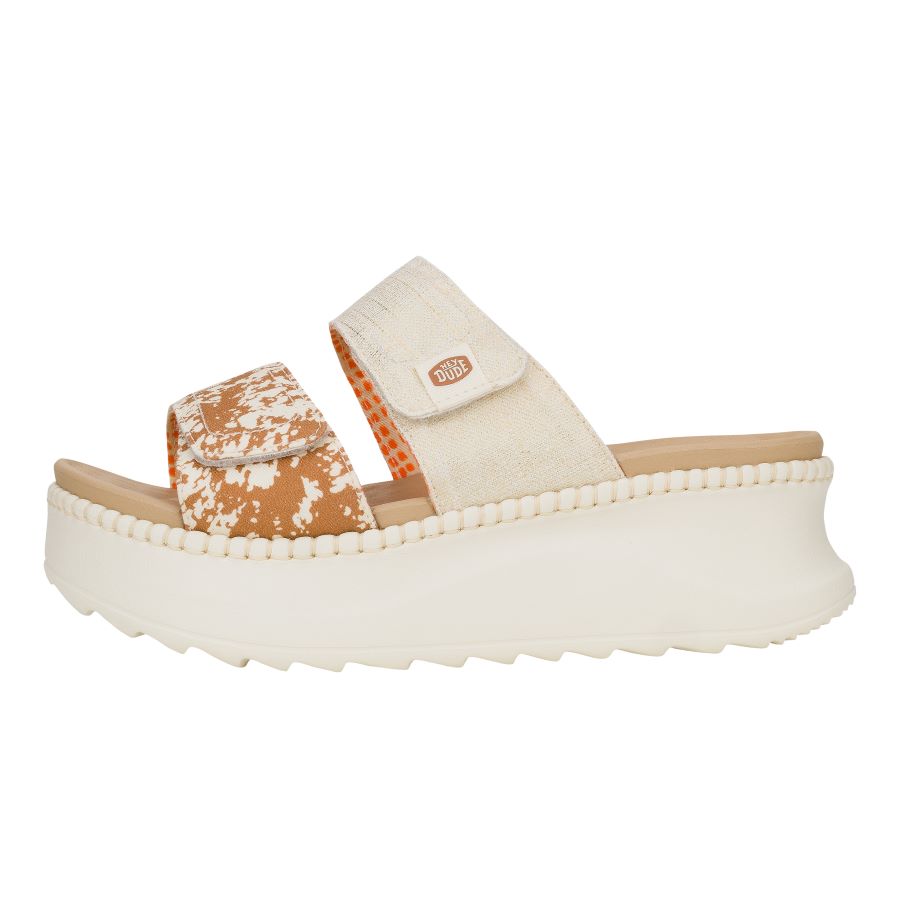 Delray Slide Animal Shimmer ÿ Tan/Multi