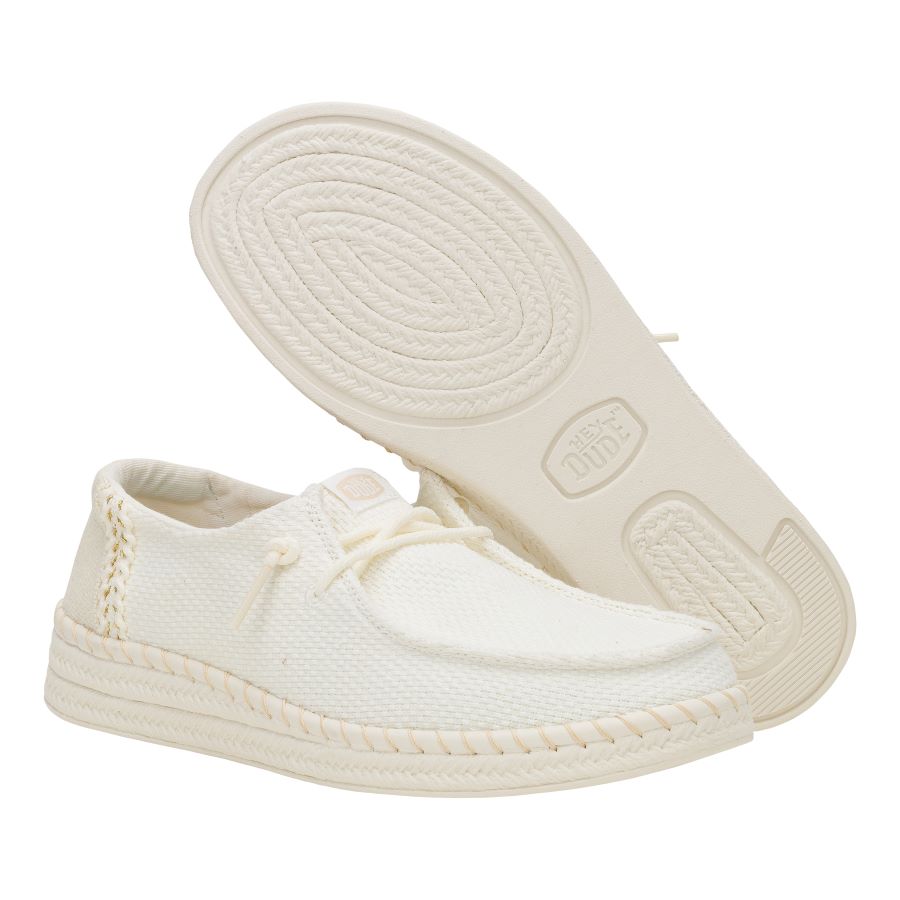 Wendy Espadrille Woven ÿ White - Image 4