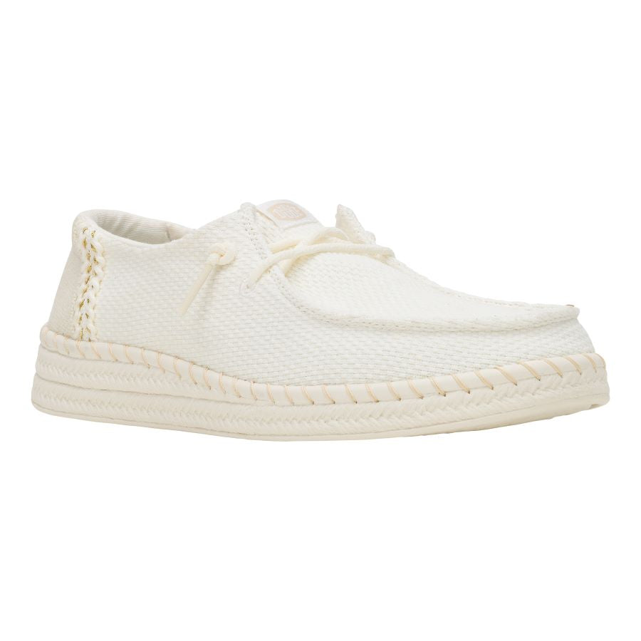 Wendy Espadrille Woven ÿ White - Image 8