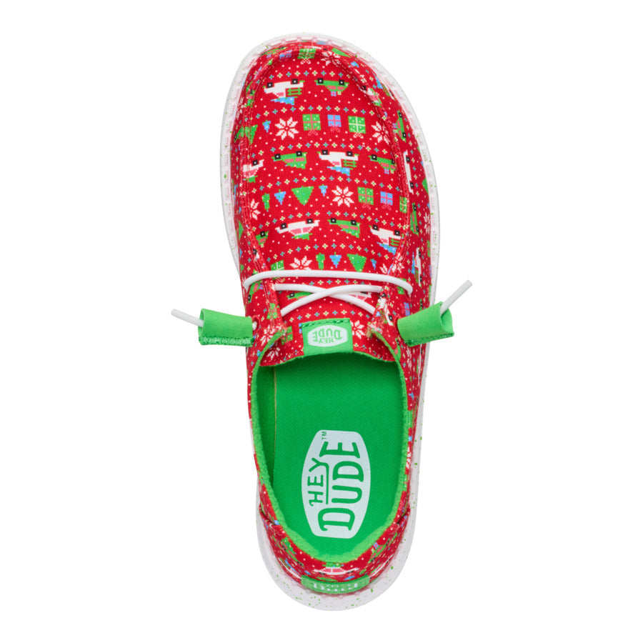 Wendy Holiday Sweater ÿ Red/Green - Image 6