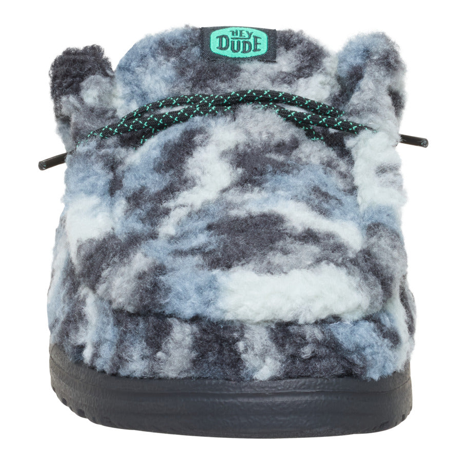 Wally Slipper Cozy Camo ÿ Stormy Blue/Camo - Image 4