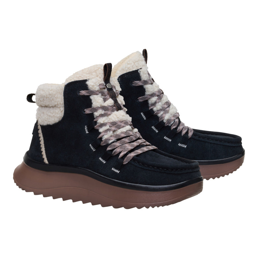 Wendy Peak Apres Suede Cozy Stitch ÿ Black/Tan - Image 2