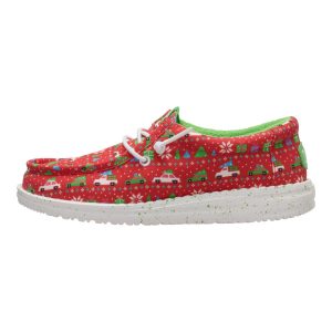 Wally Youth Holiday Sweater ÿ Red/Green
