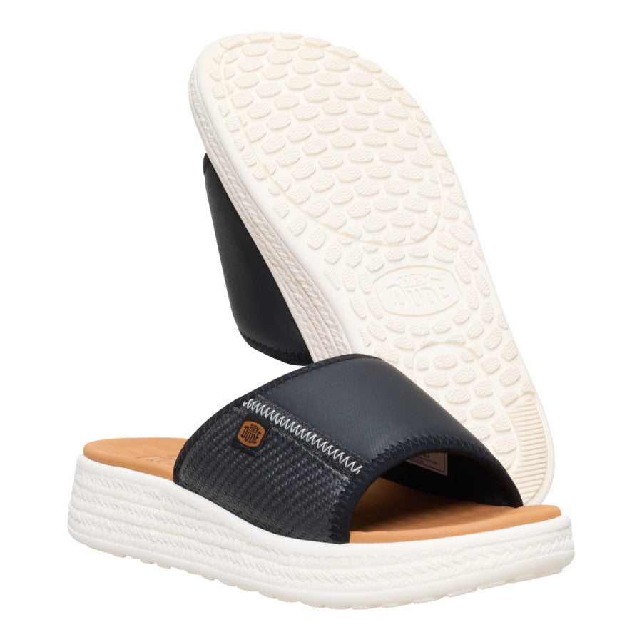 Tide Espadrille Slide ÿ Black/Egret - Image 3