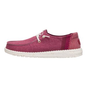 Wendy Break Brushed Linen ÿ Burgundy