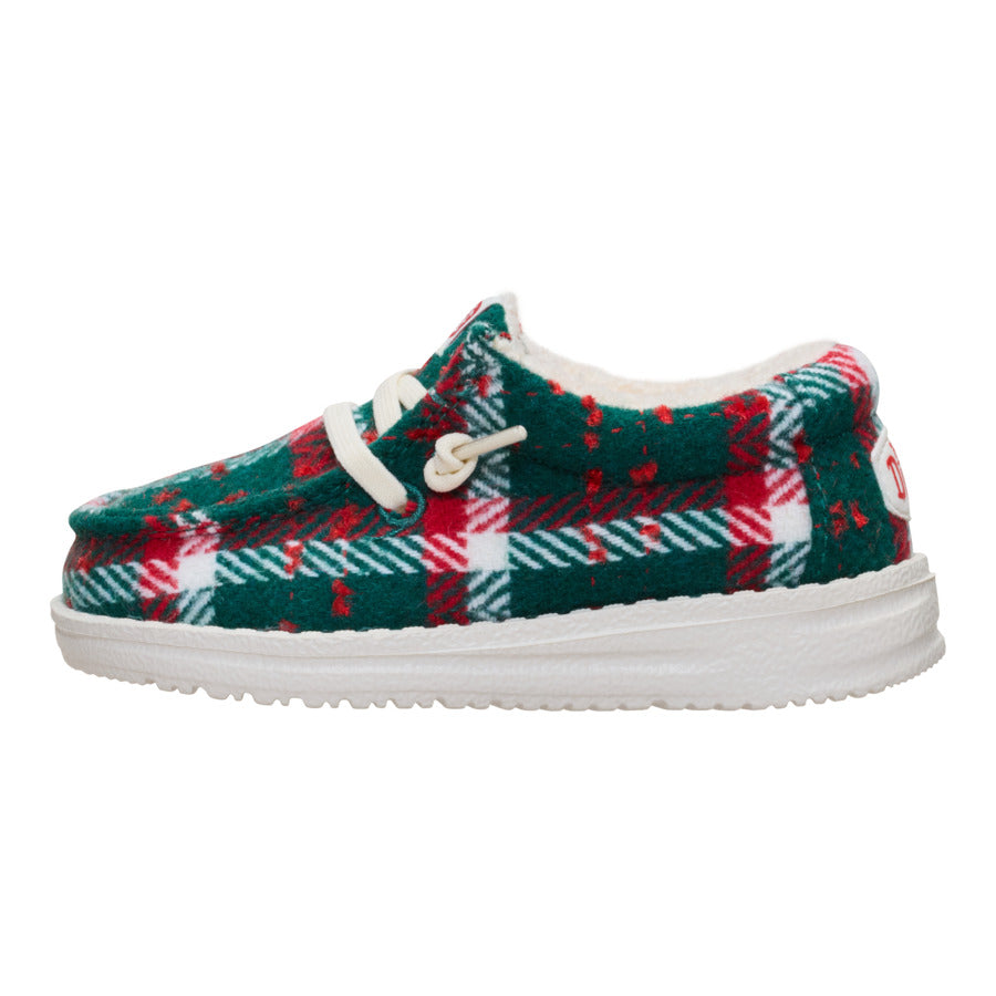 Wally Toddler Confetti Plaid Cozy ÿ Red/Green/Multi