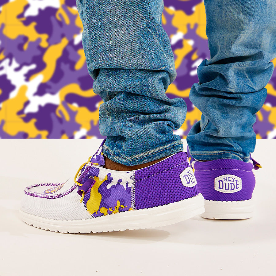 Men's Wally Tri LSU ÿ LSU Purple/Yellow - Image 2